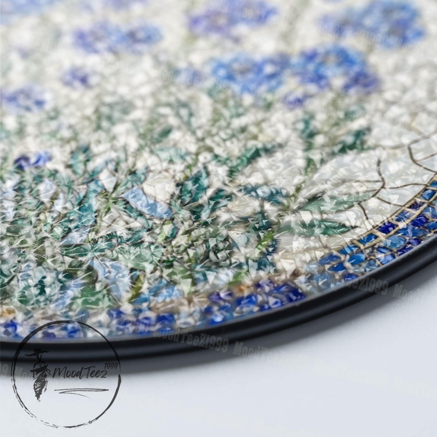 Forget-Me-Not 2D Glass Window : Floral Window Decor