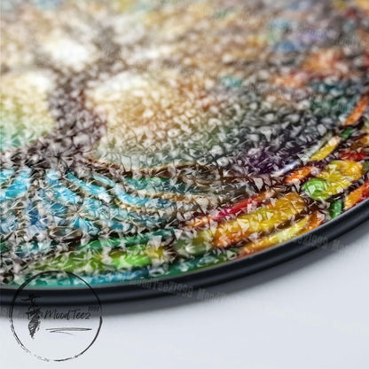 Tree of Life Stained Glass Suncatcher: Colorful Nature Art, Home Decor