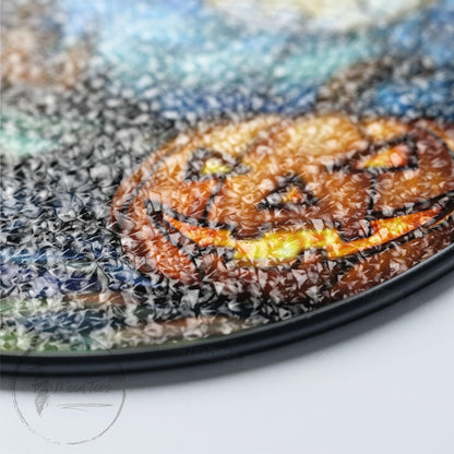 Halloween Stained Glass Suncatcher: Spooky Home Decor