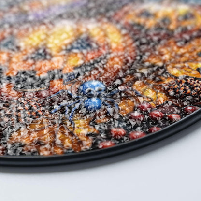 Stained Glass Pumpkin Suncatcher: Halloween Jack O' Lantern, Witch Hat Decor