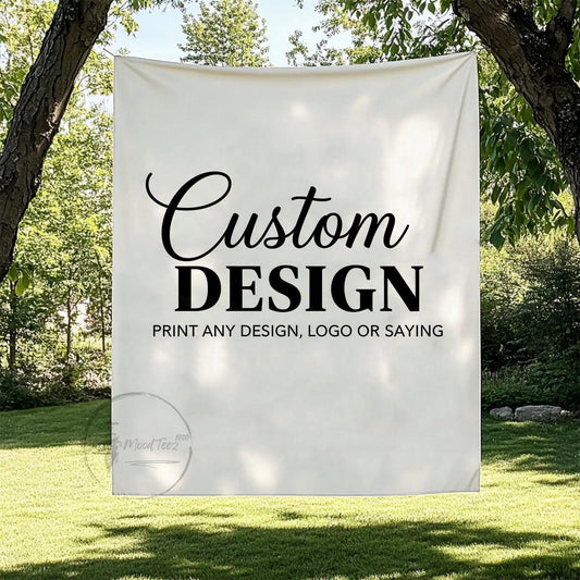Custom Tapestry from Your Photo, Personalized Picture Text, Wedding Party Backdrop, Pet Memorial, Wall Room Art Decor, Wedding Family Gifts