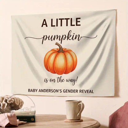 A Little Pumpkin on the Way Banner: Fall Baby Shower Decor