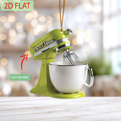 Custom Kitchen Mixer Ornament: Personalized Acrylic Christmas Decor