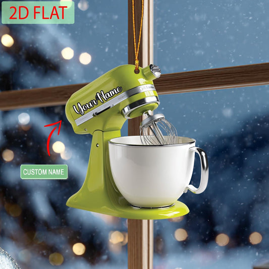 Custom Kitchen Mixer Ornament: Personalized Acrylic Christmas Decor