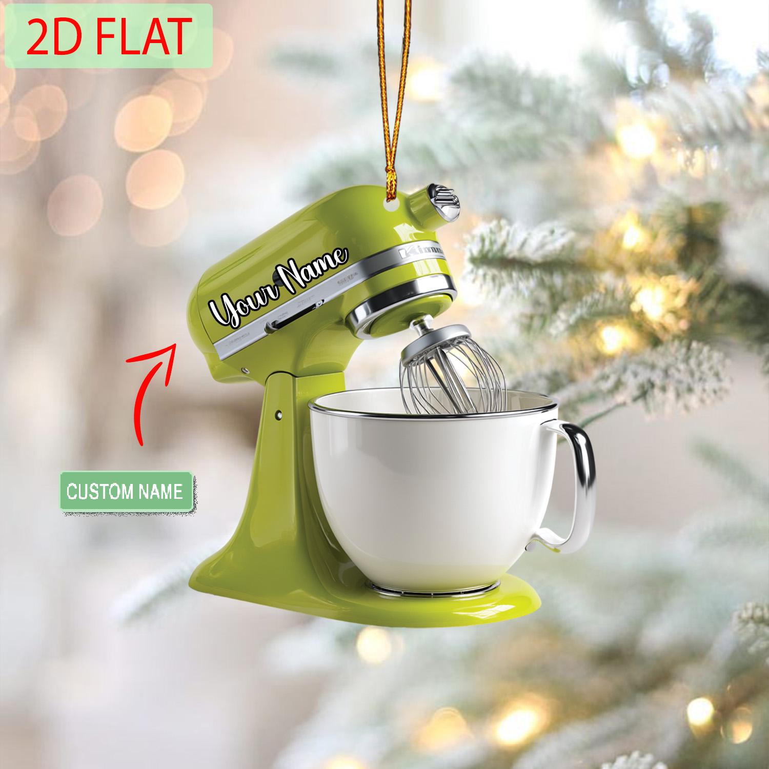 Custom Kitchen Mixer Ornament: Personalized Acrylic Christmas Decor