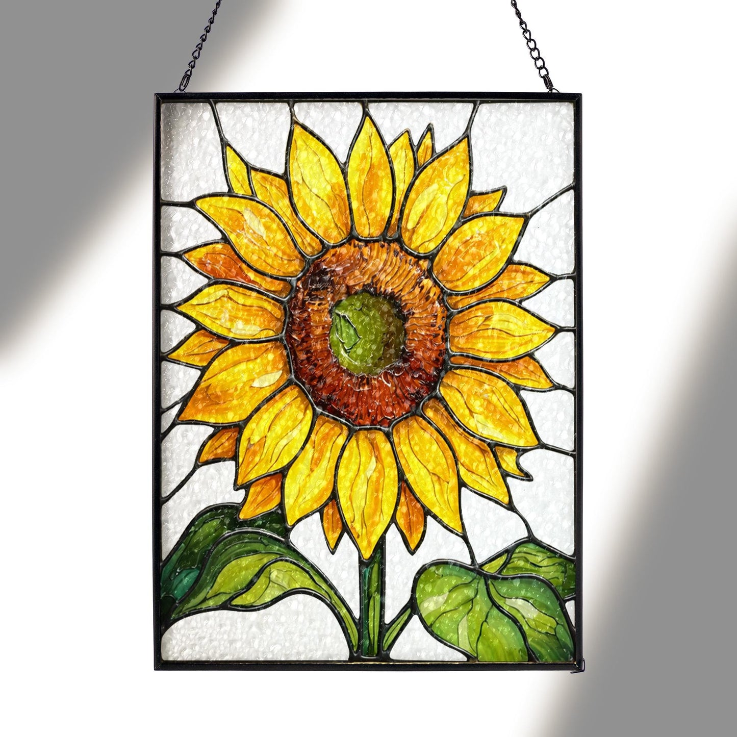 Sunflower Glass Window Hanging Gift for Mom, Handmade Window Decor, Bright Floral Hanging, Mother’s Day Gift Idea, Boho Home Gift