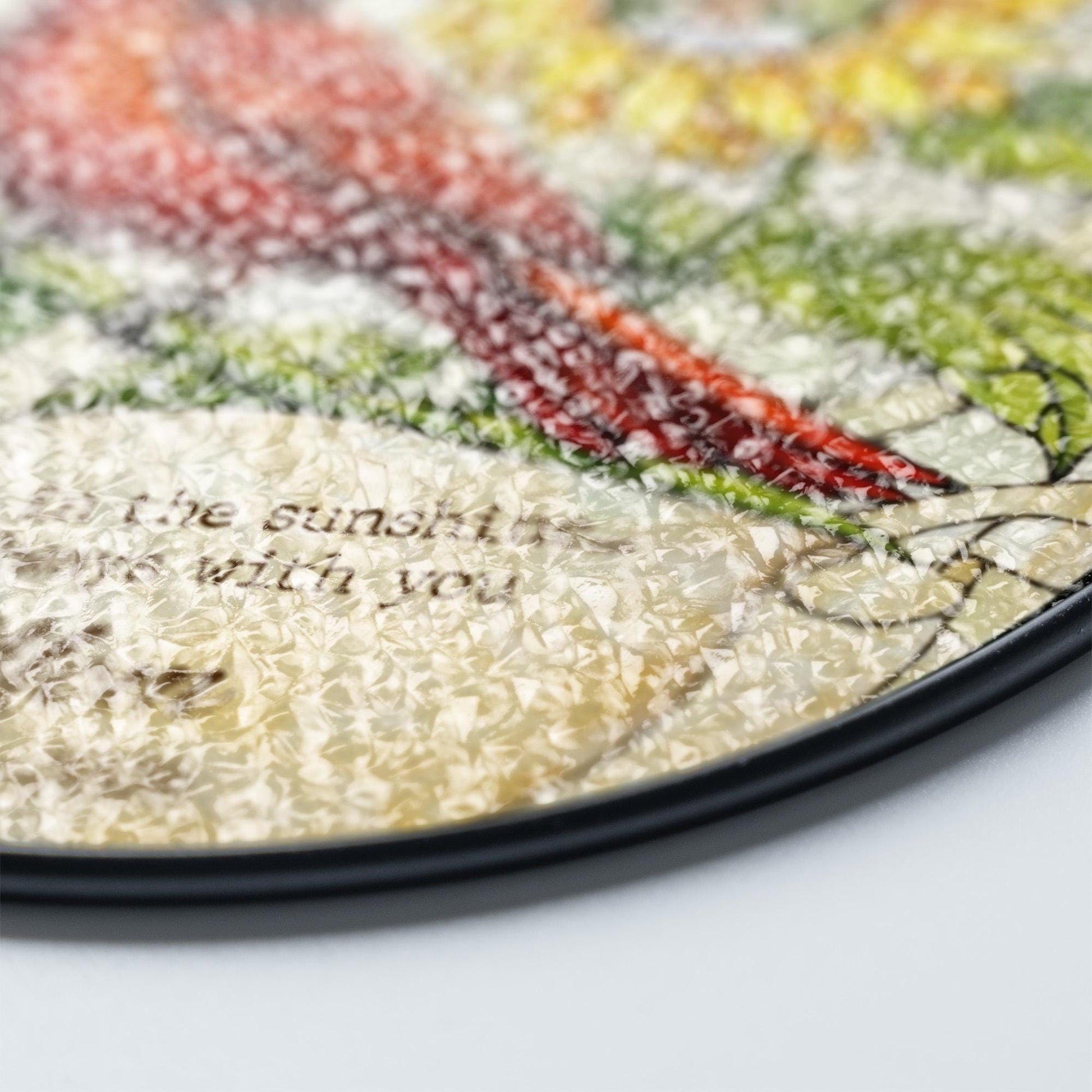 Cardinal Memorial Stained Glass Window, Sympathy Gift with Photo, Personalized Remembrance Window Hanging, In Loving Memory Gift