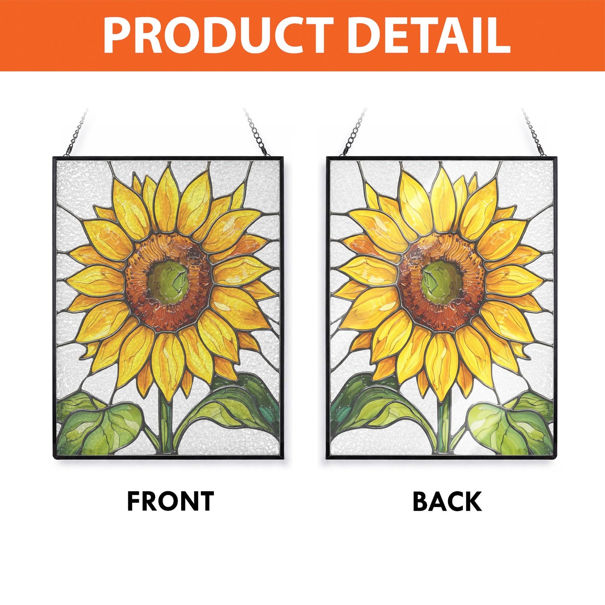 Sunflower Glass Window Hanging Gift for Mom, Handmade Window Decor, Bright Floral Hanging, Mother’s Day Gift Idea, Boho Home Gift