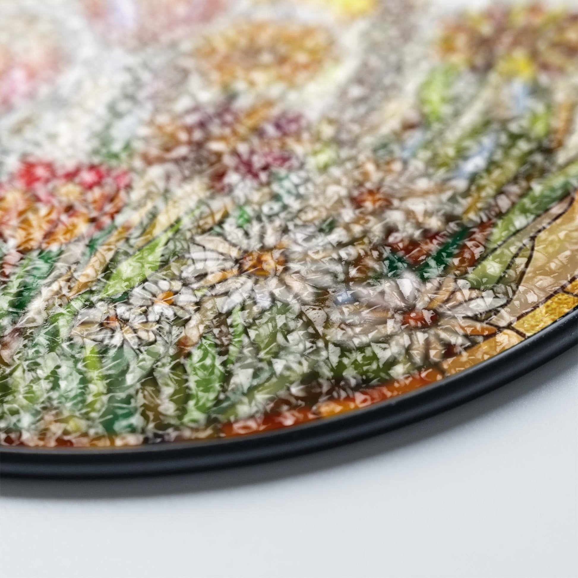 Floral Stained Glass Window Hanging, Wildflower Suncatcher Panel, Handmade Botanical Decor, Spring Flower Glass Art Gift